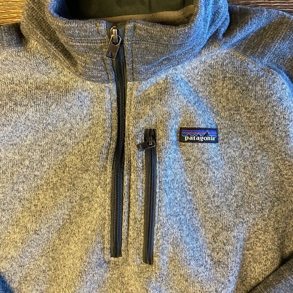 Patagonia Better Sweater 1/4 Zip Size Mens XL Gray Shorter Length 28” L X 23” W - Picture 2 of 3